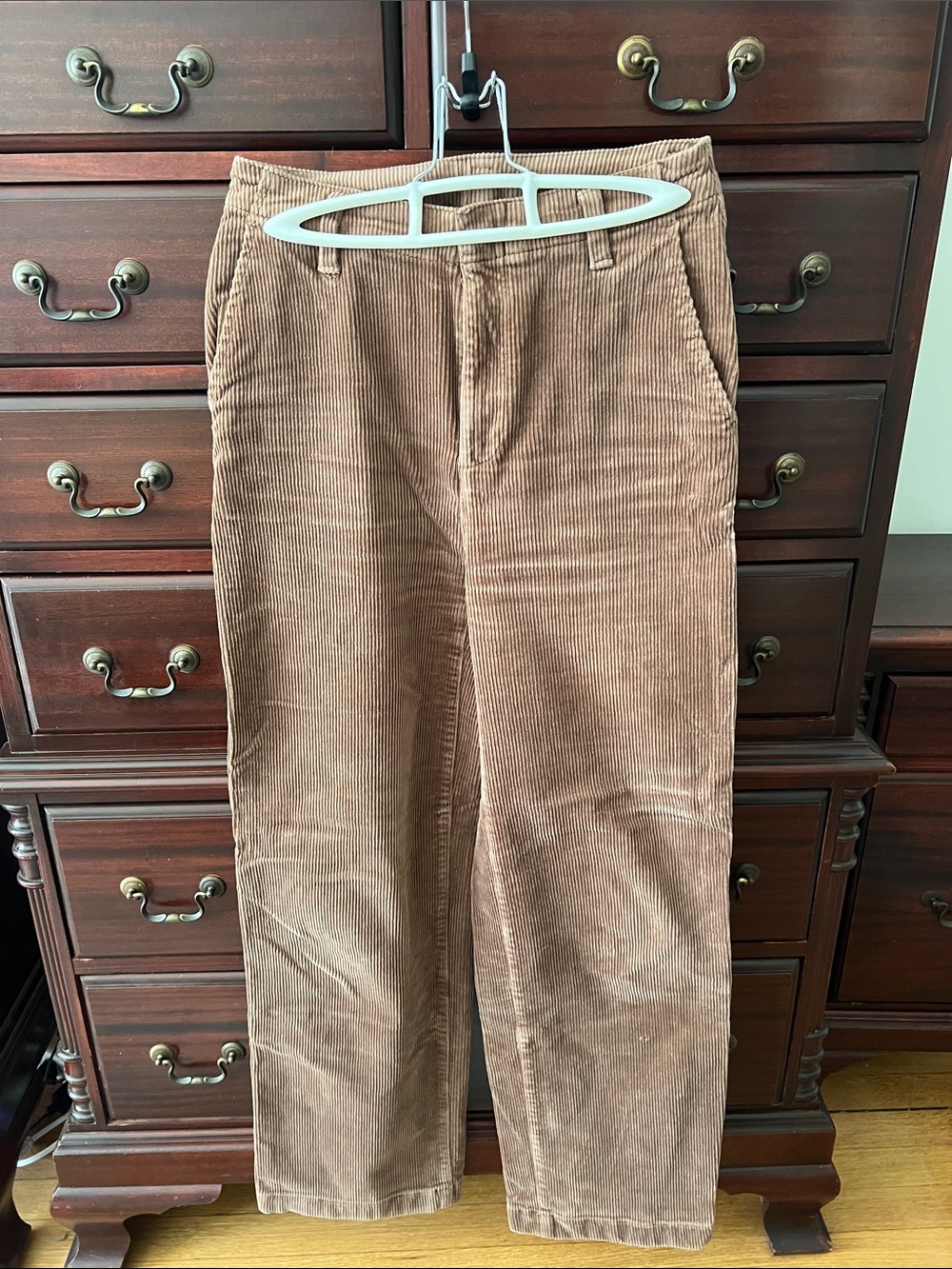 GAP Brown Straight-Leg Corduroy Pants